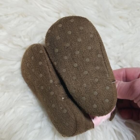 Rising Star Baby Brown and Pink Cowgirl Boots - Picture 3 of 4